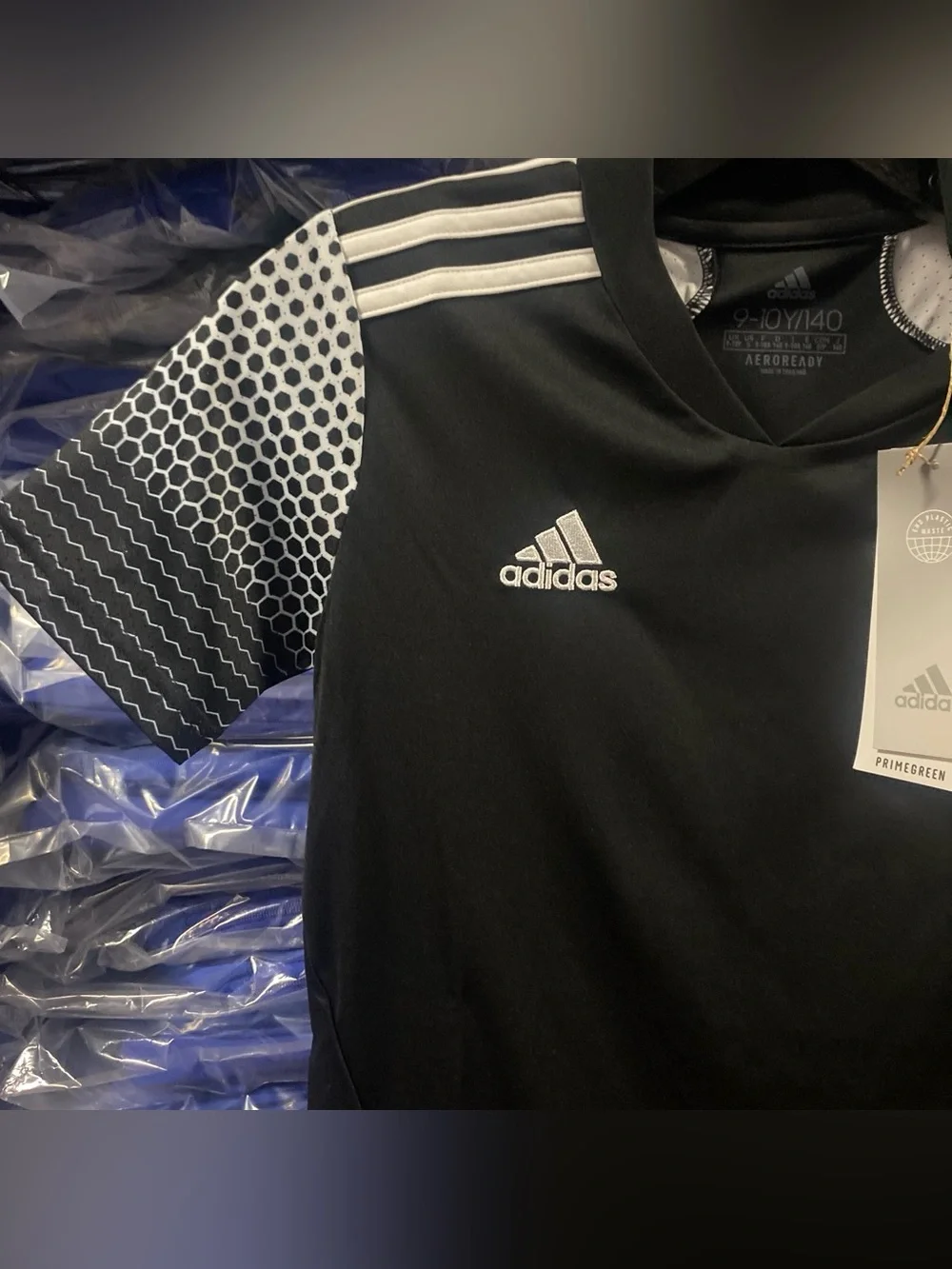 Adidas Regista 20 Soccer Jersey NWT Kids Small Black White Aeroready FI4562